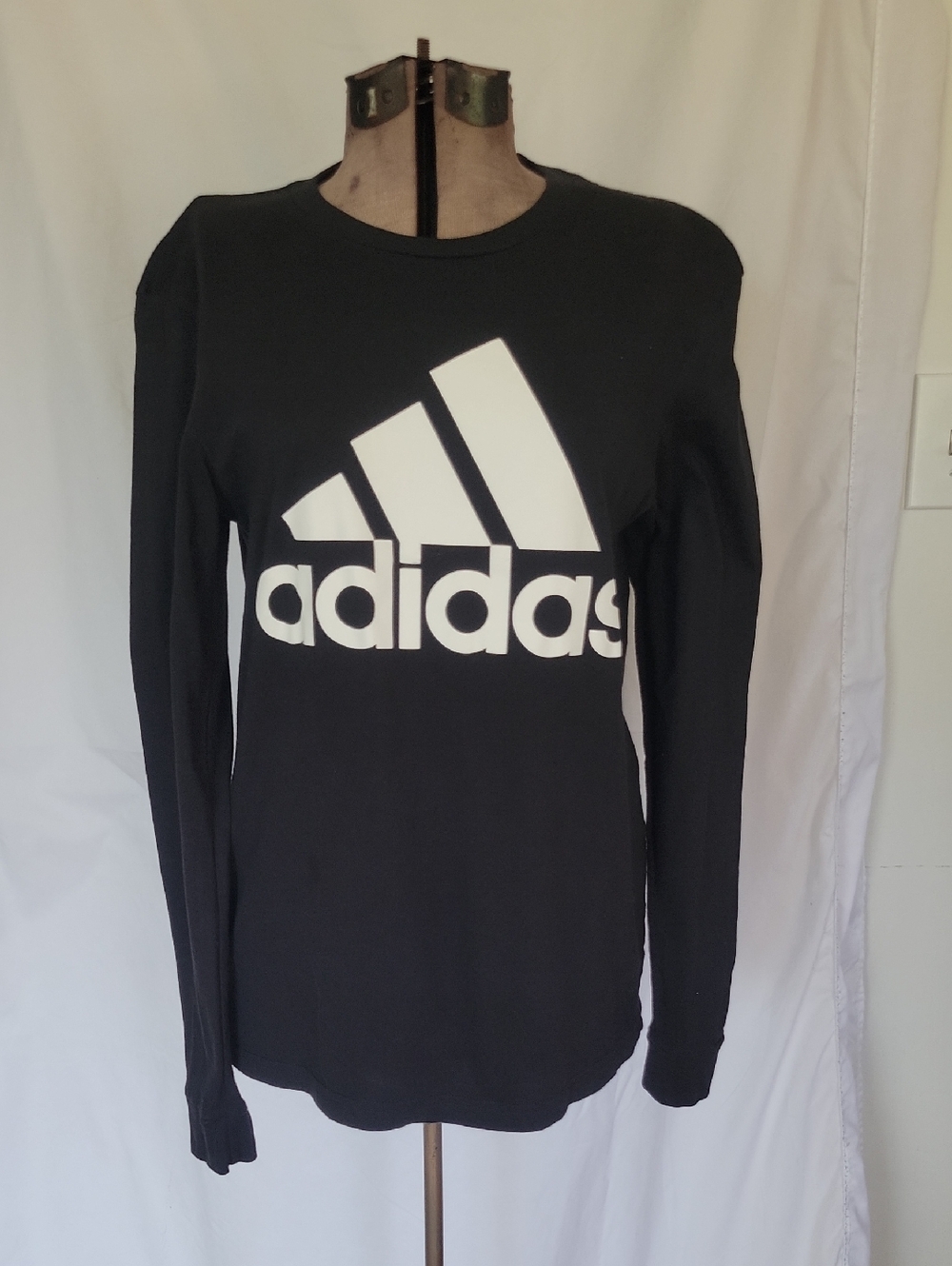 Adidas Top, Small, Black/ White